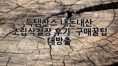 득템찬스! 내돈내산 조립식철장 후기 & 구매꿀팁 대방출